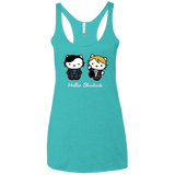 T-Shirts Tahiti Blue / X-Small Hello Sherlock Women's Triblend Racerback Tank