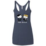 T-Shirts Vintage Navy / X-Small Hello Sherlock Women's Triblend Racerback Tank