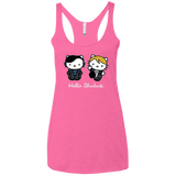 T-Shirts Vintage Pink / X-Small Hello Sherlock Women's Triblend Racerback Tank