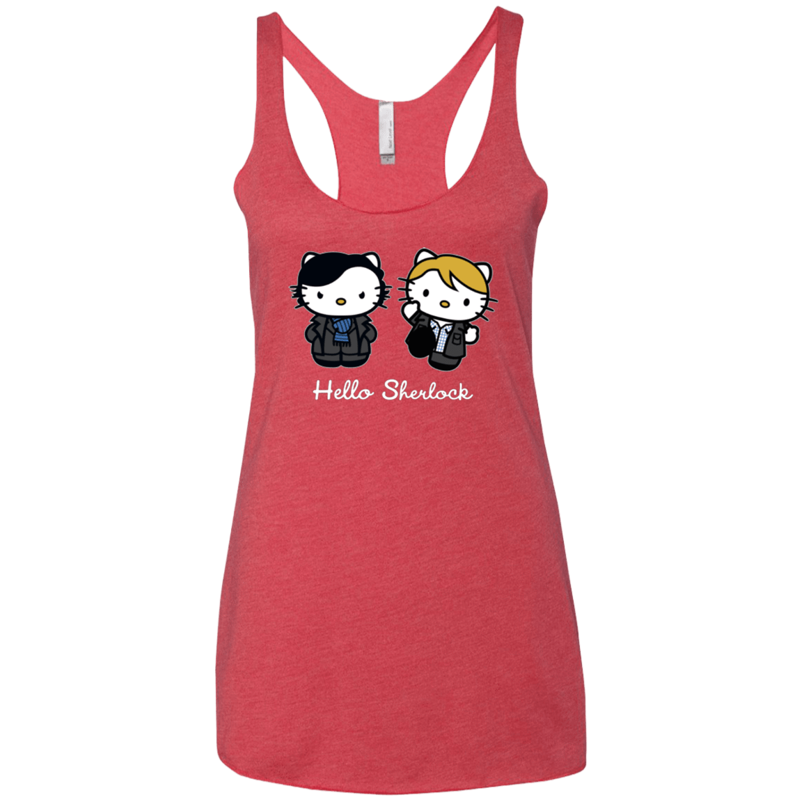 T-Shirts Vintage Red / X-Small Hello Sherlock Women's Triblend Racerback Tank