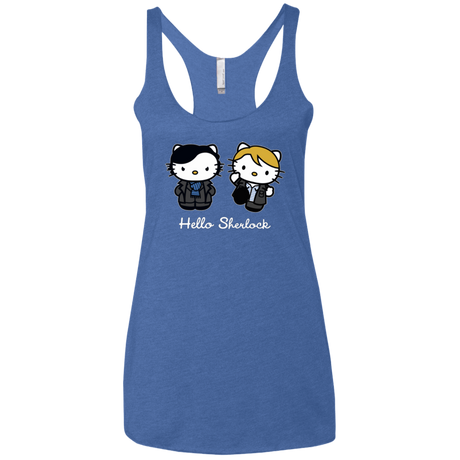 T-Shirts Vintage Royal / X-Small Hello Sherlock Women's Triblend Racerback Tank
