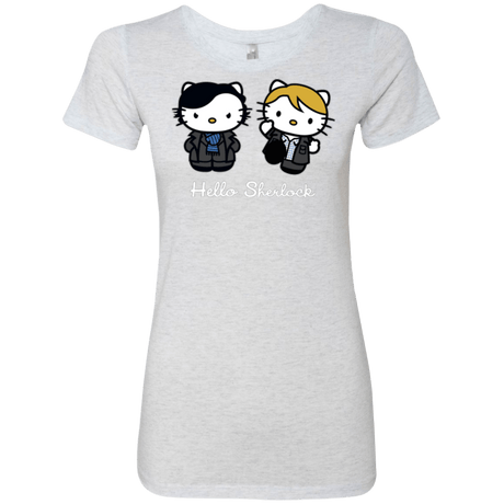 T-Shirts Heather White / Small Hello Sherlock Women's Triblend T-Shirt