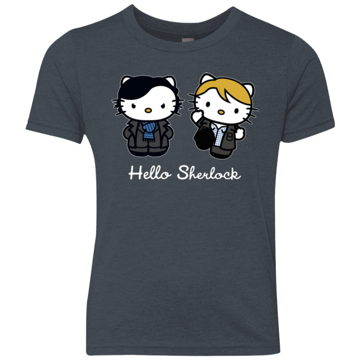 T-Shirts Vintage Navy / YXS Hello Sherlock Youth Triblend T-Shirt