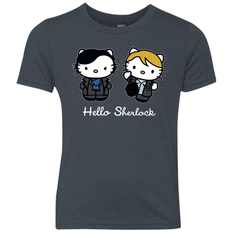 T-Shirts Vintage Navy / YXS Hello Sherlock Youth Triblend T-Shirt
