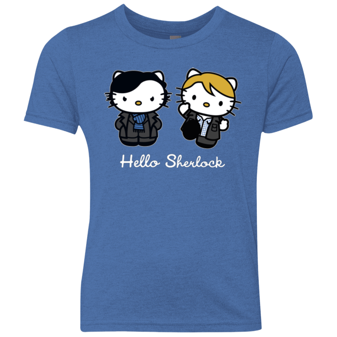 T-Shirts Vintage Royal / YXS Hello Sherlock Youth Triblend T-Shirt