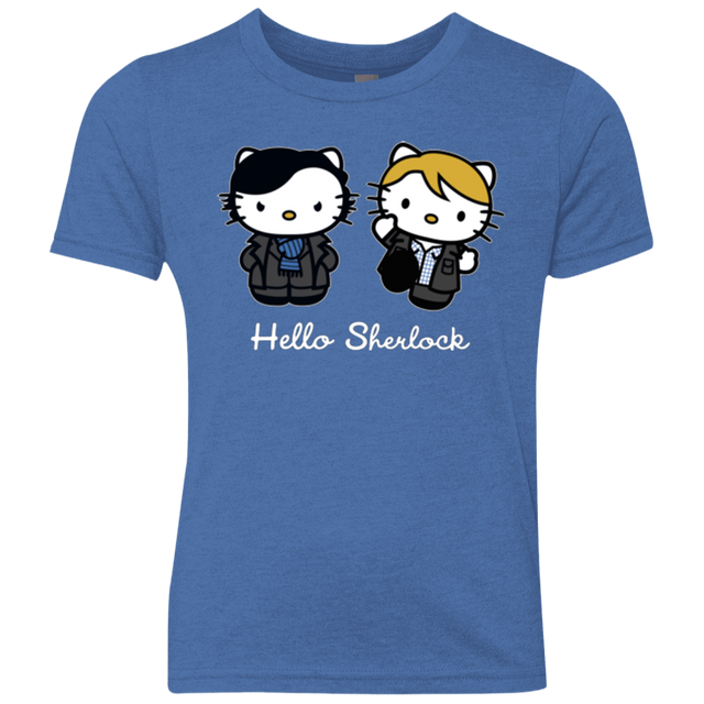 T-Shirts Vintage Royal / YXS Hello Sherlock Youth Triblend T-Shirt