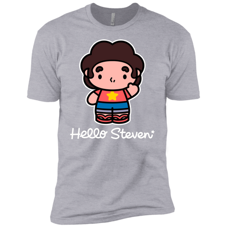 T-Shirts Heather Grey / YXS Hello Steven Boys Premium T-Shirt