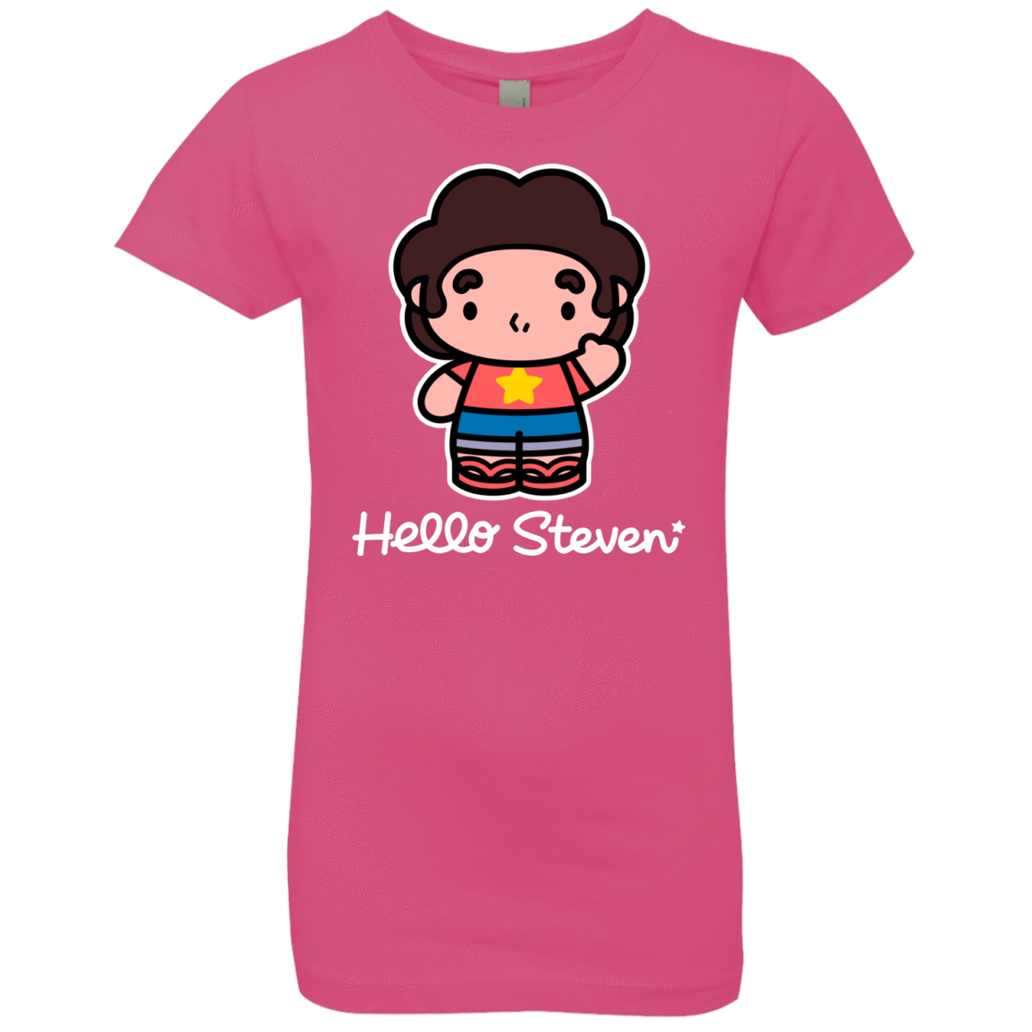 T-Shirts Hot Pink / YXS Hello Steven Girls Premium T-Shirt