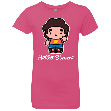 T-Shirts Hot Pink / YXS Hello Steven Girls Premium T-Shirt
