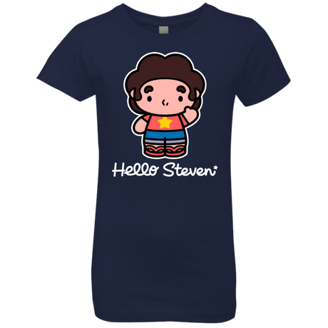 T-Shirts Midnight Navy / YXS Hello Steven Girls Premium T-Shirt