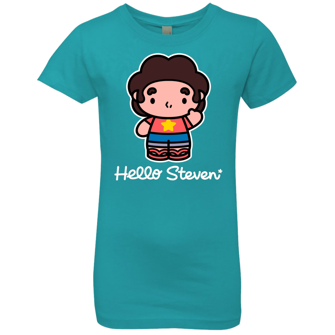 T-Shirts Tahiti Blue / YXS Hello Steven Girls Premium T-Shirt