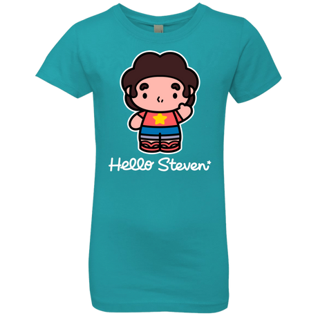 T-Shirts Tahiti Blue / YXS Hello Steven Girls Premium T-Shirt