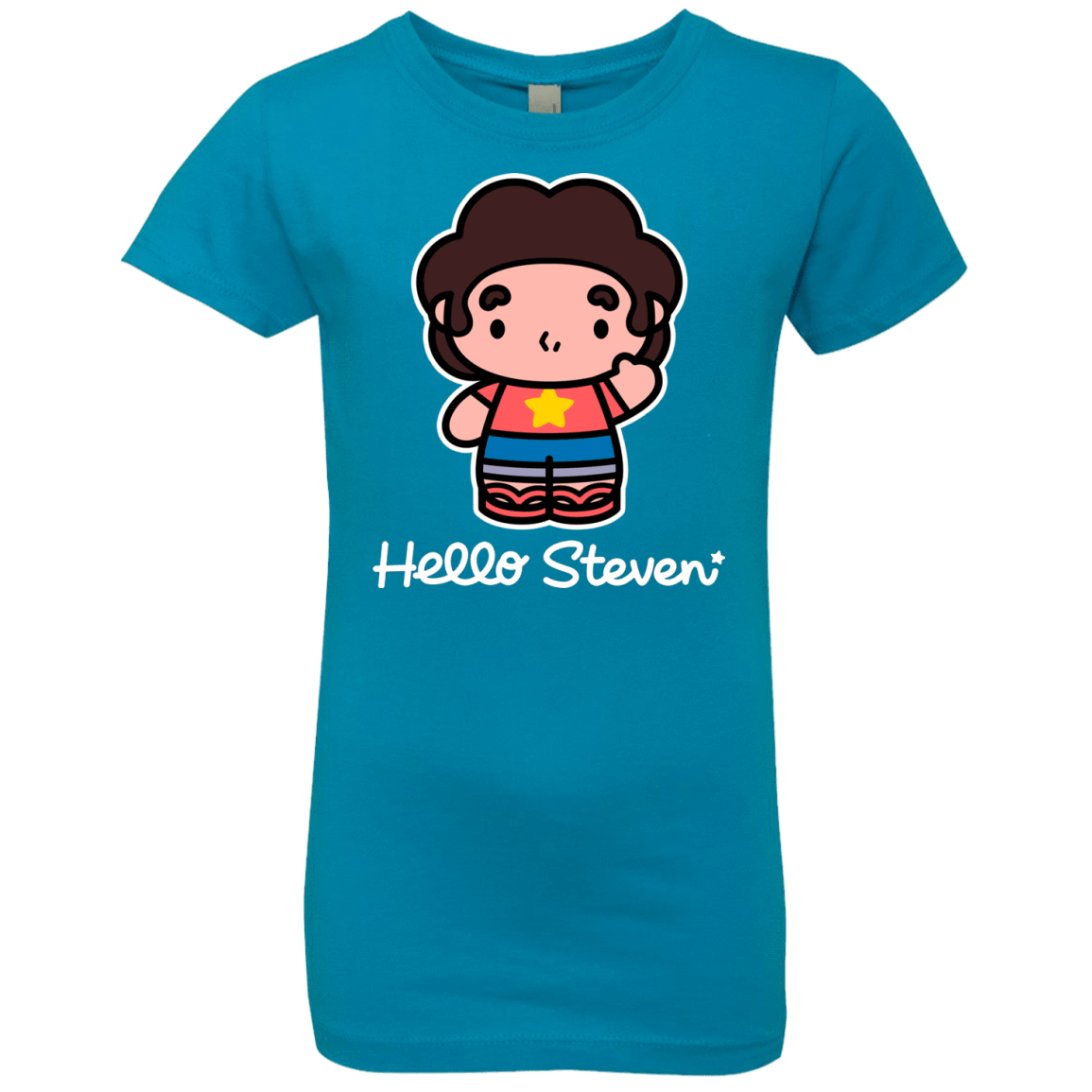 T-Shirts Turquoise / YXS Hello Steven Girls Premium T-Shirt