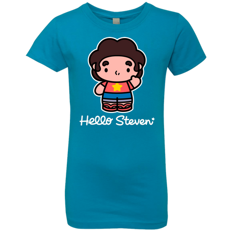 T-Shirts Turquoise / YXS Hello Steven Girls Premium T-Shirt