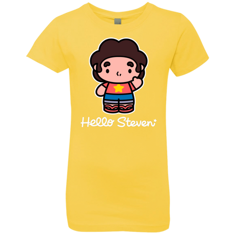 T-Shirts Vibrant Yellow / YXS Hello Steven Girls Premium T-Shirt