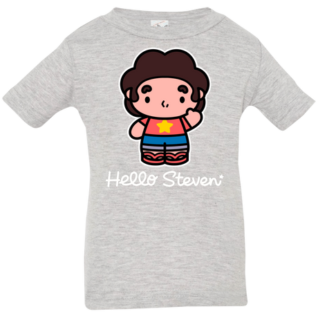 T-Shirts Heather Grey / 6 Months Hello Steven Infant Premium T-Shirt