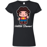 T-Shirts Black / S Hello Steven Junior Slimmer-Fit T-Shirt