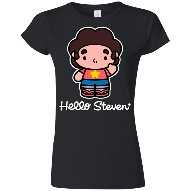 T-Shirts Black / S Hello Steven Junior Slimmer-Fit T-Shirt