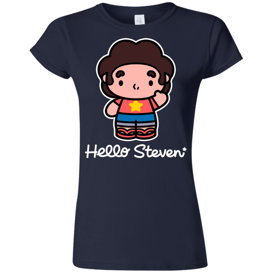 T-Shirts Navy / S Hello Steven Junior Slimmer-Fit T-Shirt