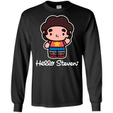 T-Shirts Black / S Hello Steven Men's Long Sleeve T-Shirt
