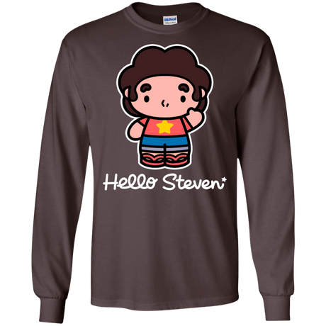 T-Shirts Dark Chocolate / S Hello Steven Men's Long Sleeve T-Shirt