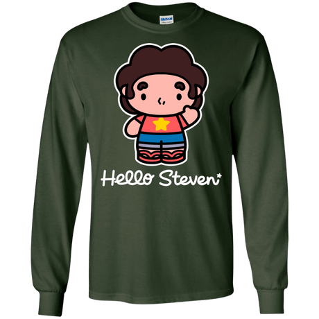 T-Shirts Forest Green / S Hello Steven Men's Long Sleeve T-Shirt