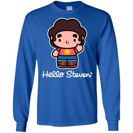 T-Shirts Royal / S Hello Steven Men's Long Sleeve T-Shirt