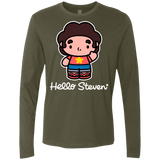 T-Shirts Military Green / S Hello Steven Men's Premium Long Sleeve