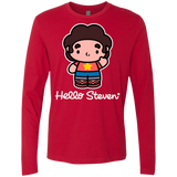 T-Shirts Red / S Hello Steven Men's Premium Long Sleeve