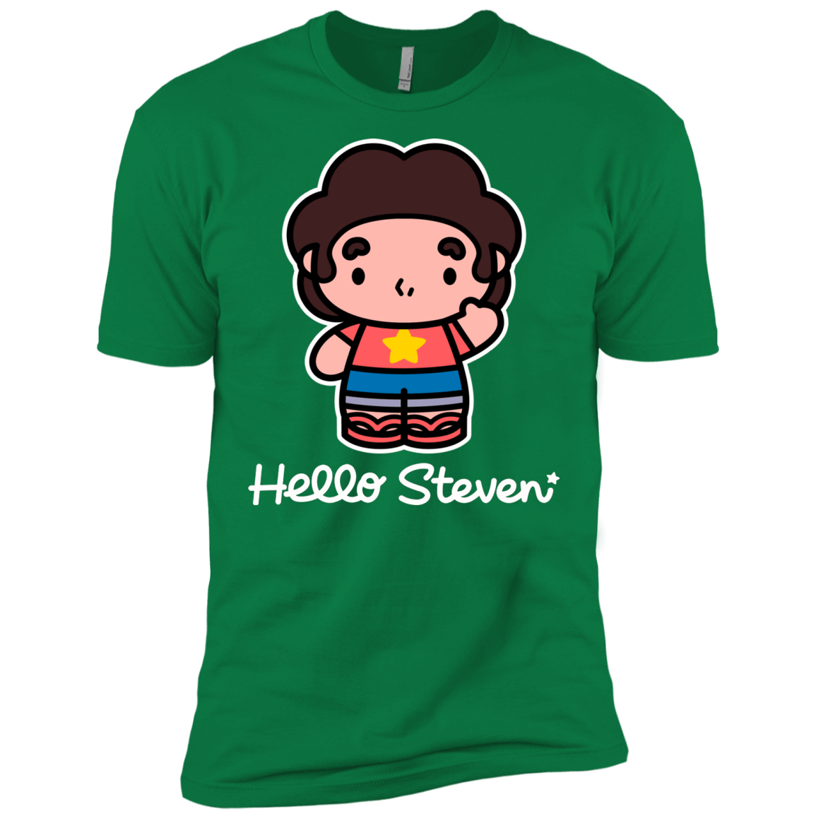 T-Shirts Kelly Green / X-Small Hello Steven Men's Premium T-Shirt