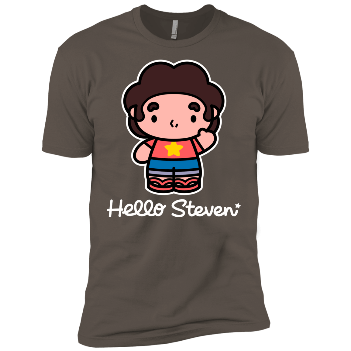T-Shirts Warm Grey / X-Small Hello Steven Men's Premium T-Shirt