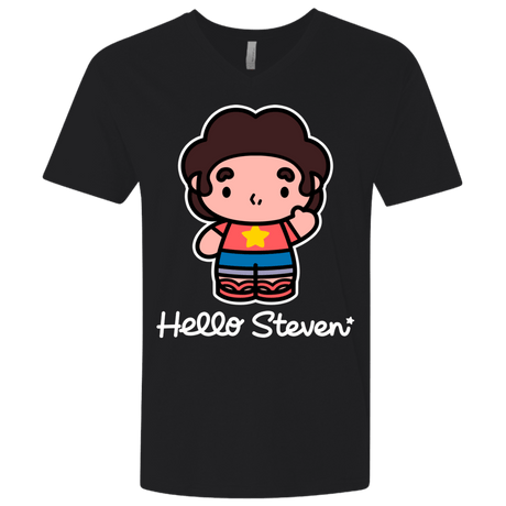 T-Shirts Black / X-Small Hello Steven Men's Premium V-Neck