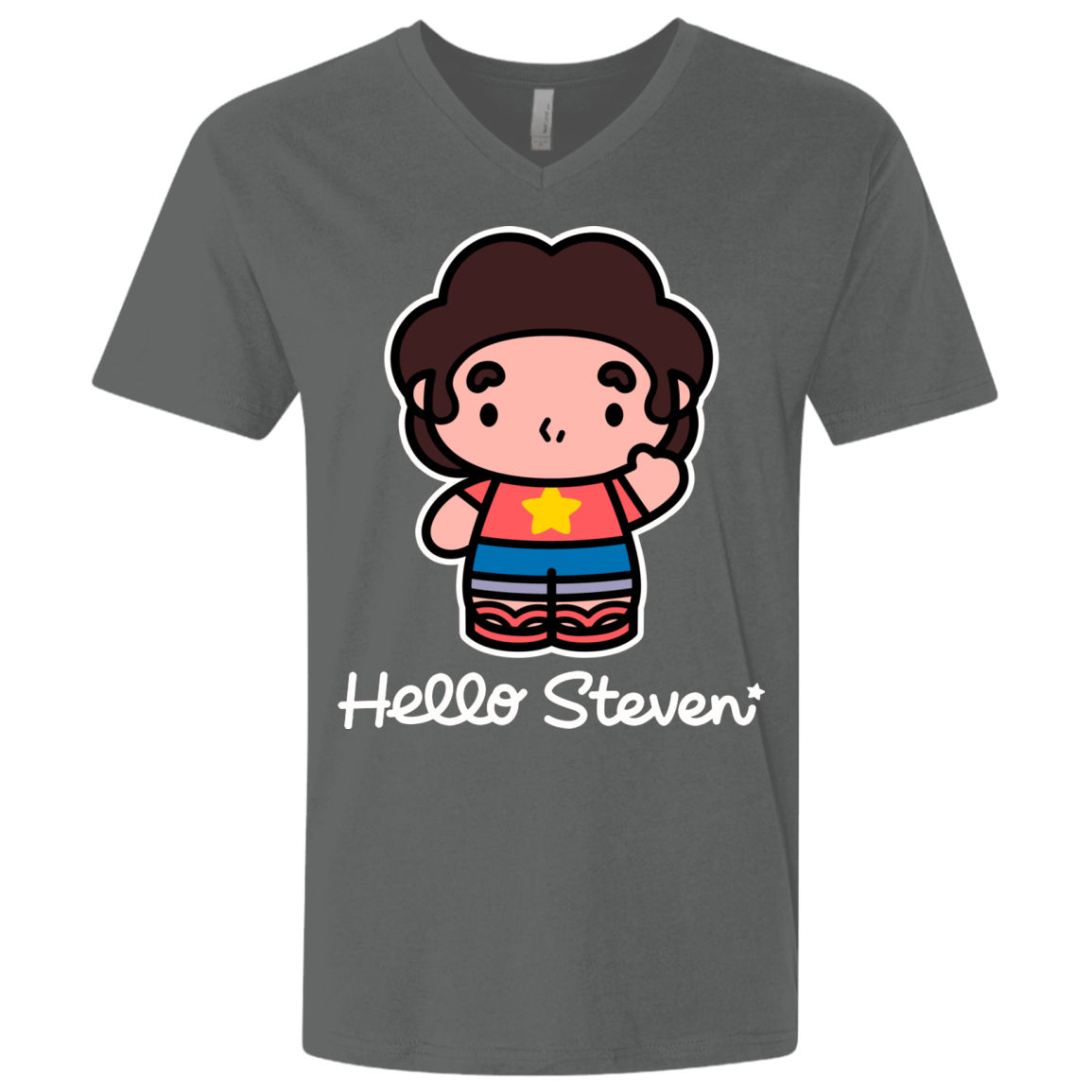 T-Shirts Heavy Metal / X-Small Hello Steven Men's Premium V-Neck