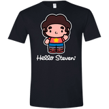 T-Shirts Black / X-Small Hello Steven Men's Semi-Fitted Softstyle