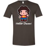 T-Shirts Dark Chocolate / S Hello Steven Men's Semi-Fitted Softstyle