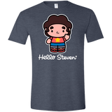 T-Shirts Heather Navy / S Hello Steven Men's Semi-Fitted Softstyle
