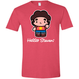 T-Shirts Heather Red / S Hello Steven Men's Semi-Fitted Softstyle