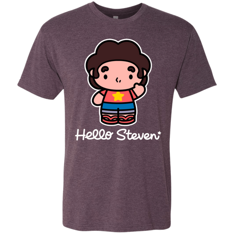 T-Shirts Vintage Purple / S Hello Steven Men's Triblend T-Shirt