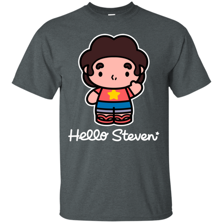 T-Shirts Dark Heather / S Hello Steven T-Shirt