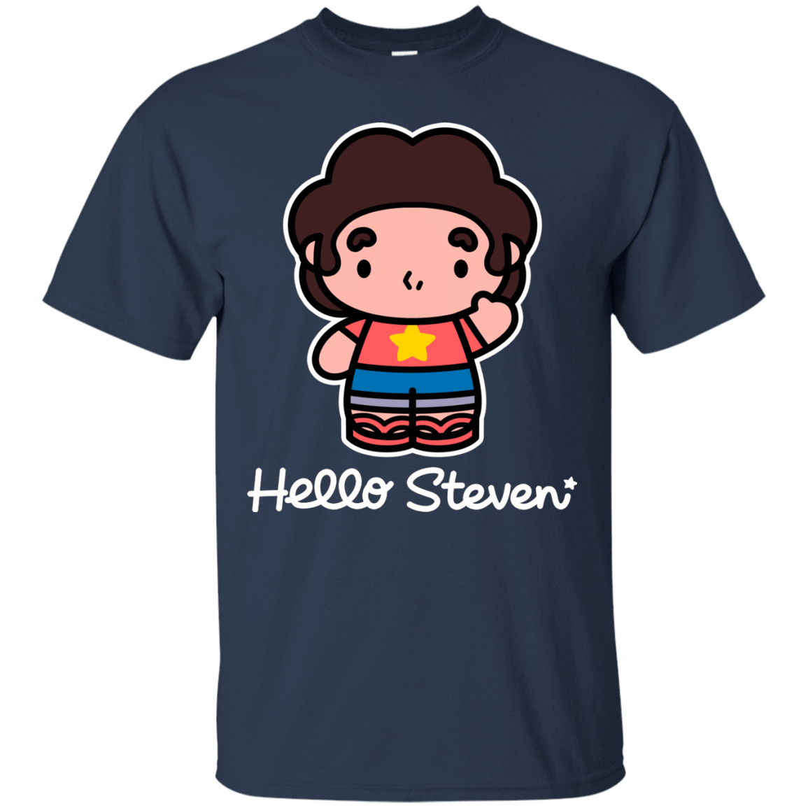 T-Shirts Navy / S Hello Steven T-Shirt