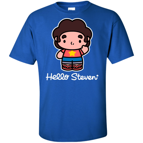 T-Shirts Royal / XLT Hello Steven Tall T-Shirt
