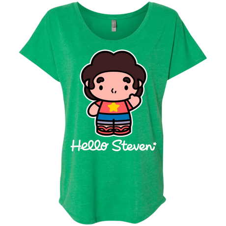 T-Shirts Envy / X-Small Hello Steven Triblend Dolman Sleeve