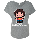 T-Shirts Premium Heather / X-Small Hello Steven Triblend Dolman Sleeve