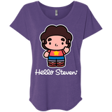 T-Shirts Purple Rush / X-Small Hello Steven Triblend Dolman Sleeve