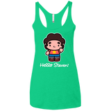 T-Shirts Envy / X-Small Hello Steven Women's Triblend Racerback Tank