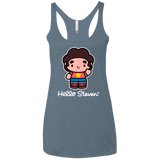 T-Shirts Indigo / X-Small Hello Steven Women's Triblend Racerback Tank