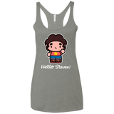 T-Shirts Venetian Grey / X-Small Hello Steven Women's Triblend Racerback Tank