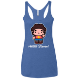 T-Shirts Vintage Royal / X-Small Hello Steven Women's Triblend Racerback Tank