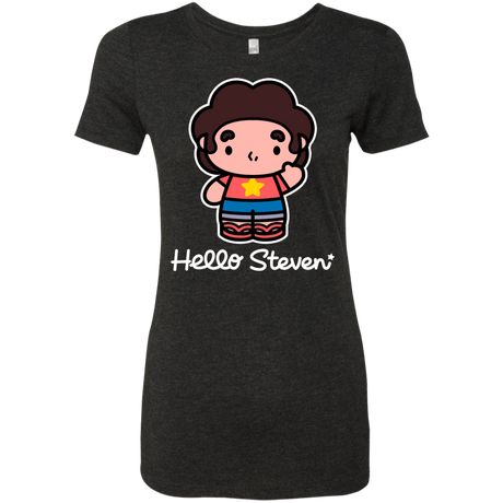 T-Shirts Vintage Black / S Hello Steven Women's Triblend T-Shirt