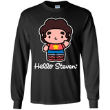 T-Shirts Black / YS Hello Steven Youth Long Sleeve T-Shirt